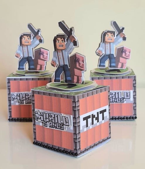 Caixa Cubo Minecraft