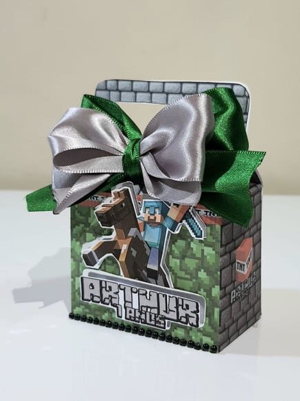 Caixa Maletinha Minecraft