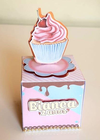 Caixa Cubo Confeitaria