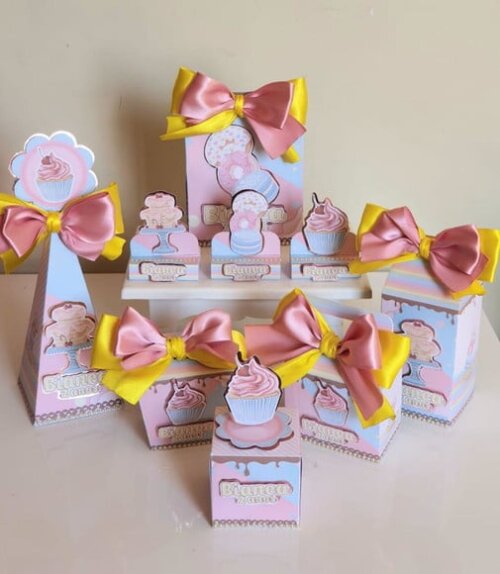 Kit 50 Lembrancinhas para Festa Confeitaria