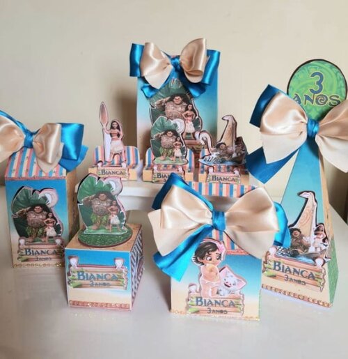 Kit 50 Lembrancinhas para Festa Moana