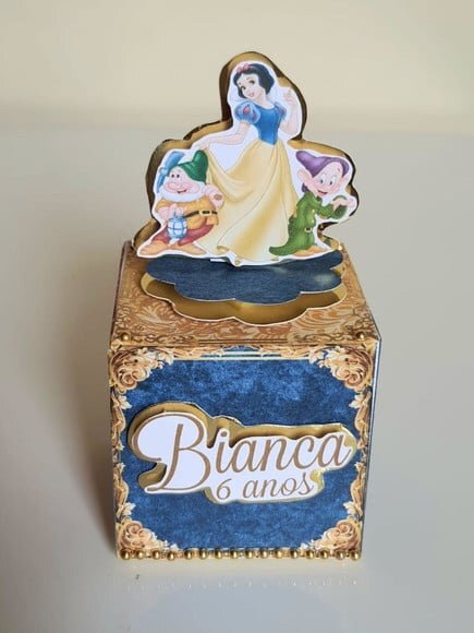 Caixa Cubo Branca de Neve