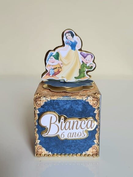 Caixa Cubo Branca de Neve