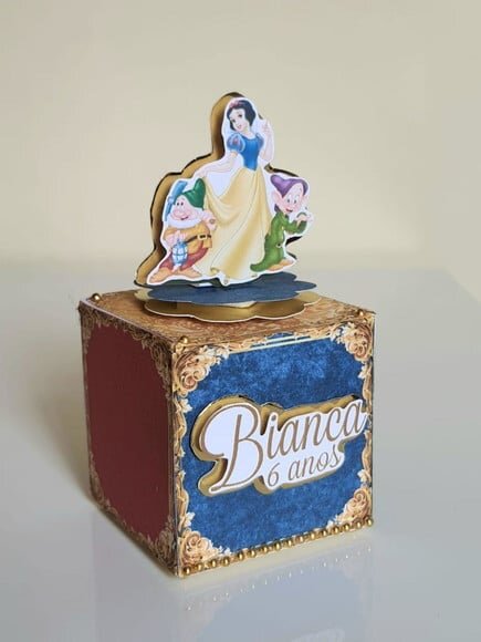 Caixa Cubo Branca de Neve