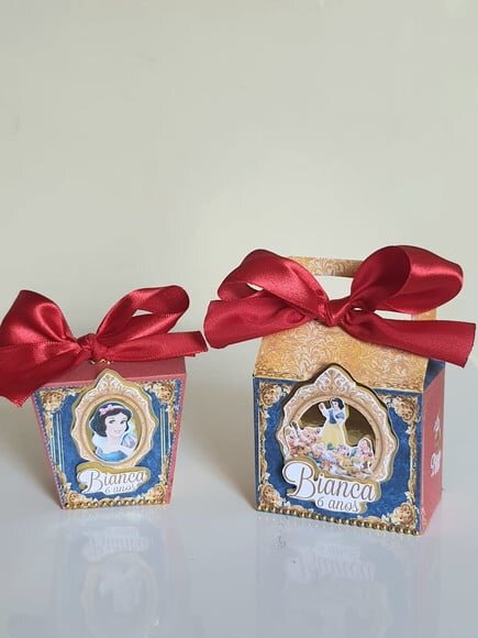 Kit 50 Lembrancinhas para Festa Branca de Neve