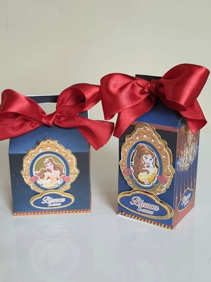 Kit 50 Lembrancinhas para Festa a Bela e a Fera