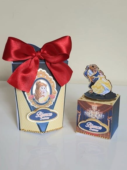 Kit 50 Lembrancinhas para Festa a Bela e a Fera