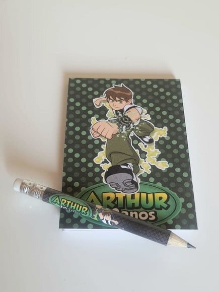 Kit Bloquinho com Mini Lápis Personalizado Ben 10