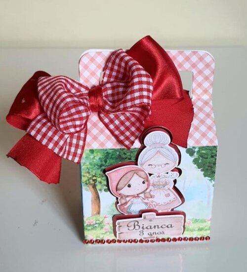 Caixa Maletinha Chapéuzinho Vermelho