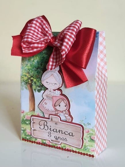 Caixa Sacolinha Chapéuzinho Vermelho