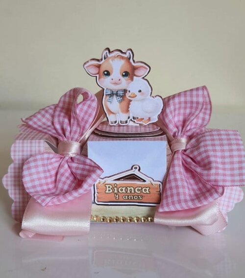 Caixa Bala Fazendinha Rosa