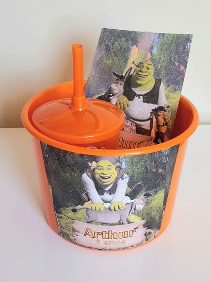Kit Cinema Lembrancinha de Festa Shrek