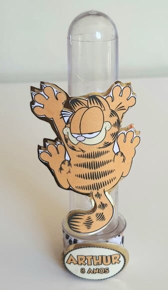 Tubete Lembrancinha de Festa Garfield