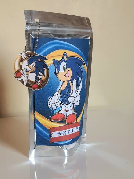 Saquinho Metalizado com Tag Sonic