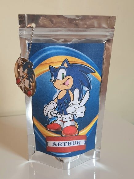 Saquinho Metalizado com Tag Sonic