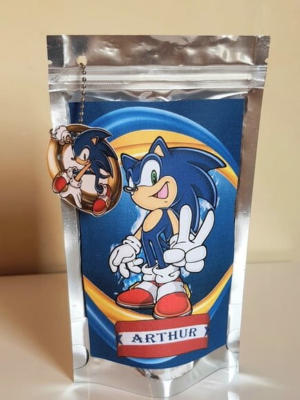 Saquinho Metalizado com Tag Sonic