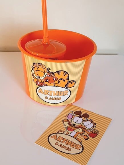Kit Cinema Lembrancinha de Festa Garfield