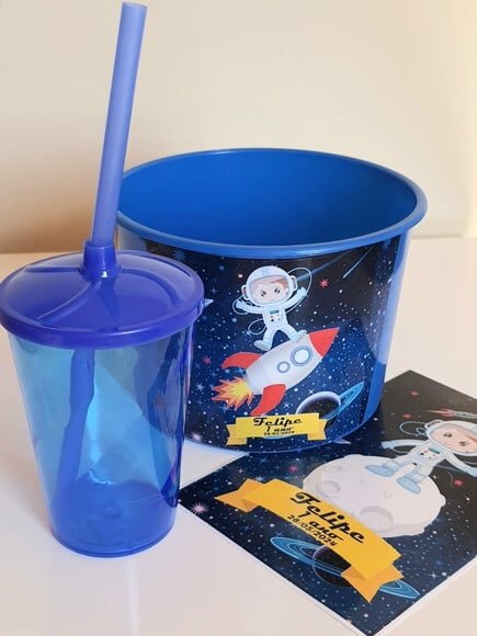 Kit Cinema Lembrancinha de Festa Astronauta
