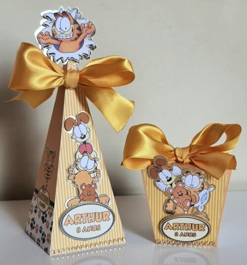 Kit 50 Lembrancinha Personalizadas de Festa Garfield
