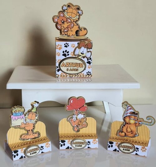 Kit 50 Lembrancinha Personalizadas de Festa Garfield