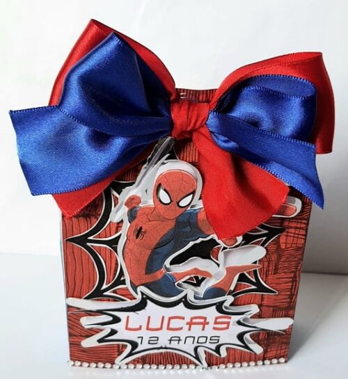 Caixa Sacolinha Homem-aranha