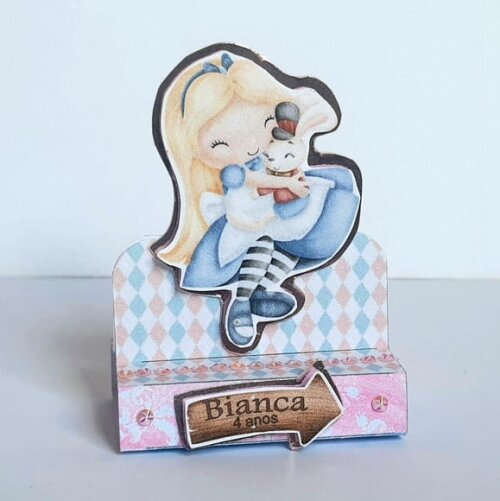 Porta-bis Duplo Alice no País das Maravilhas