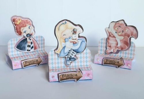 Porta-bis Duplo Alice no País das Maravilhas