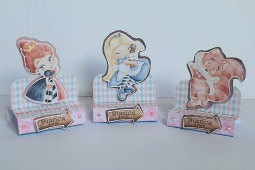 Porta-bis Duplo Alice no País das Maravilhas