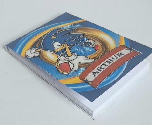 Bloquinho Lembrancinha de Festa Sonic