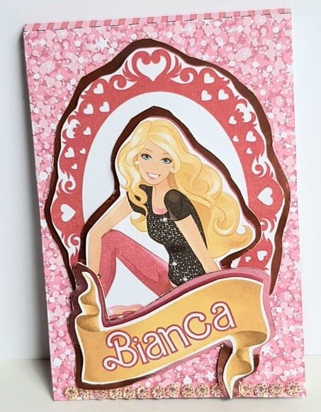 Bloquinho Lembrancinha de Festa com Tema Barbie