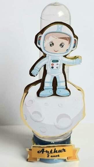 Tubete Lembrancinha de Festa Astronauta