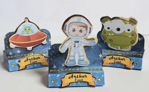 Porta-bis Duplo Astronauta
