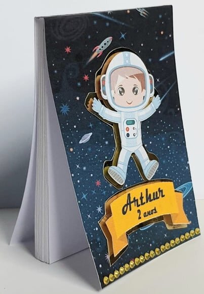 Bloquinho Lembrancinha de Festa com Tema Astronauta