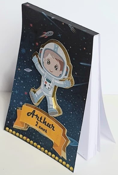 Bloquinho Lembrancinha de Festa com Tema Astronauta