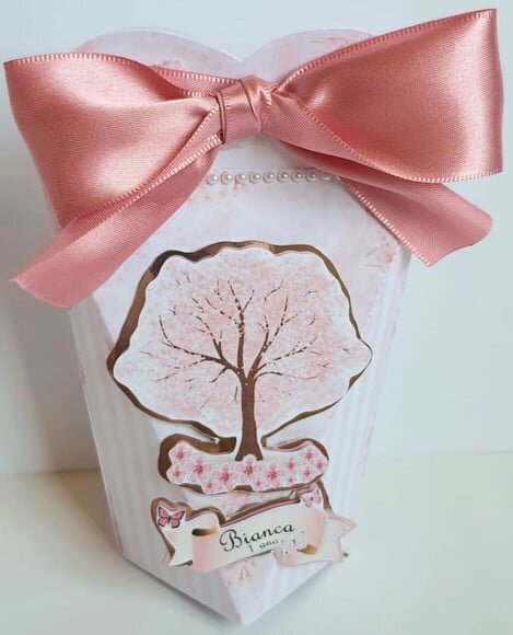 Caixa Coração Flor de Cerejeira