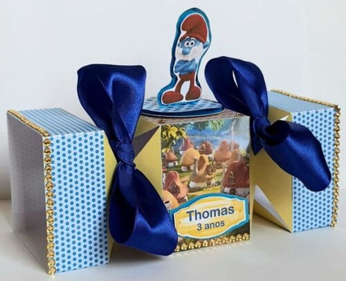 Caixa Bala Smurfs