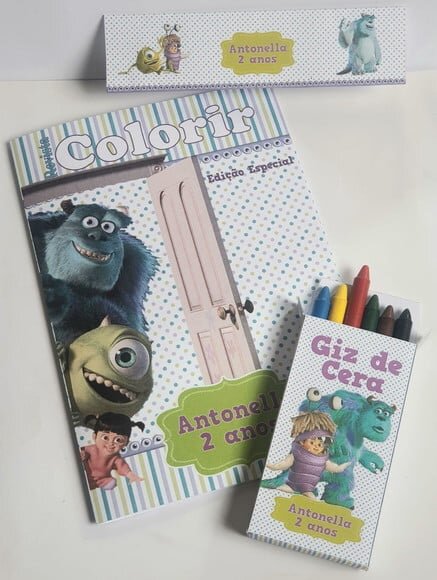Kit Colorir com Giz de Cera