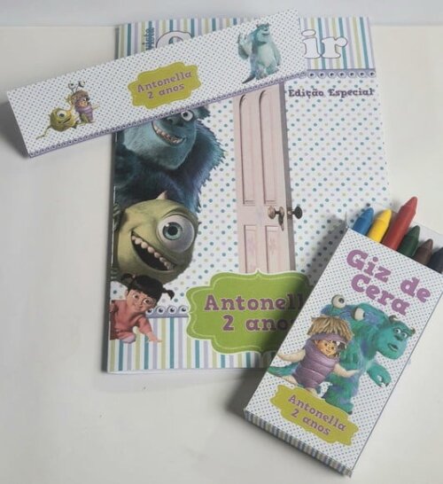 Kit Colorir com Giz de Cera