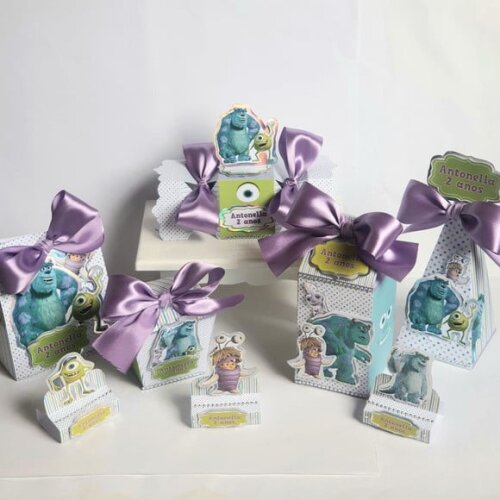 Kit 50 Lembrancinhas de Festa Monstros S.a.