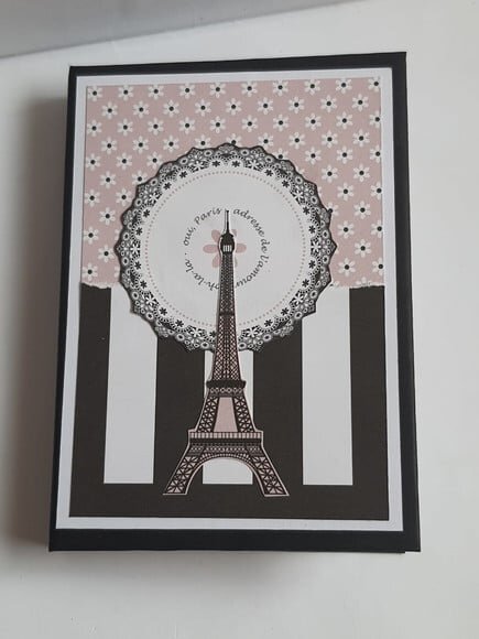 Bloco com Capa Dura no Tema Paris