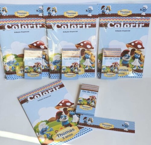 Kit Colorir com Giz de Cera