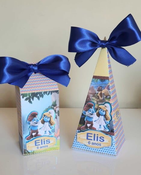 Kit 50 Lembrancinhas de Festa Smurfs