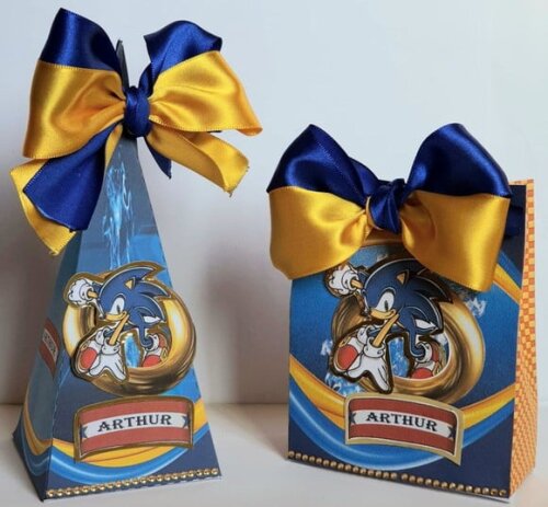 Kit 50 Lembrancinhas de Festa Sonic