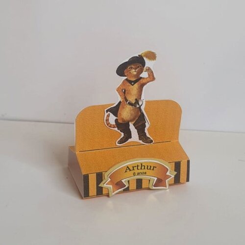 Porta-bis Duplo Gato de Botas