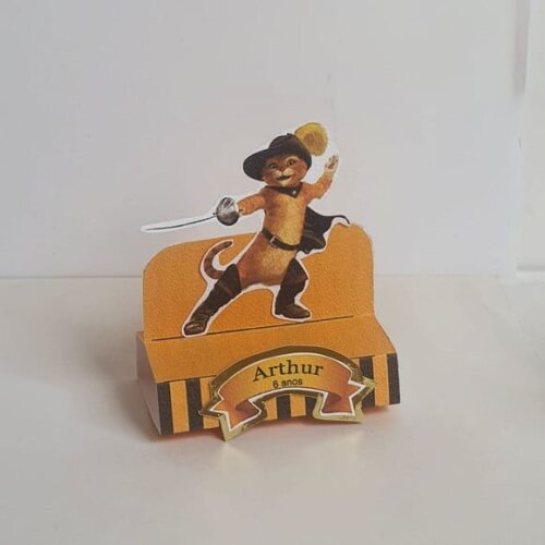 Porta-bis Duplo Gato de Botas