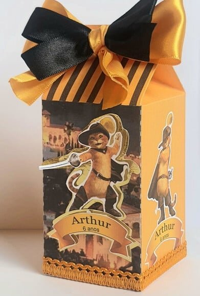 Caixa Milk Gato de Botas