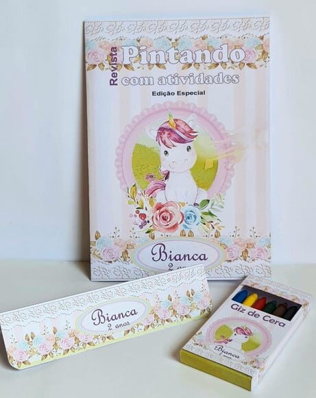Kit Colorir com Giz de Cera