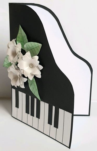 Cartão/convite piano