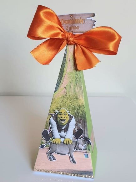 Caixa Cone/pirâmide Shrek