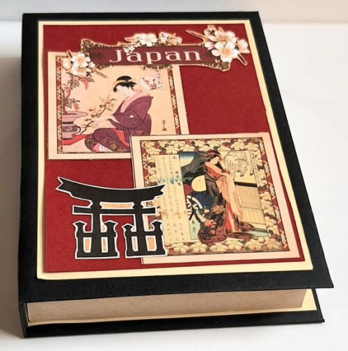 Bloco de Capa Dura com Tema Oriental